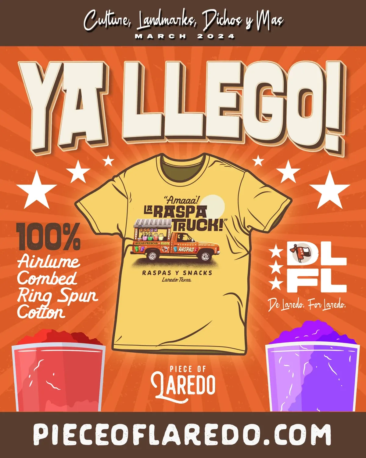 La Raspa Tee launch poster